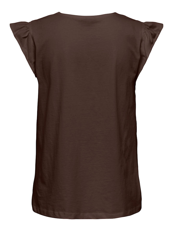 Jdyysta Life S/l Broderi Anglaise Top Jr - Bruin