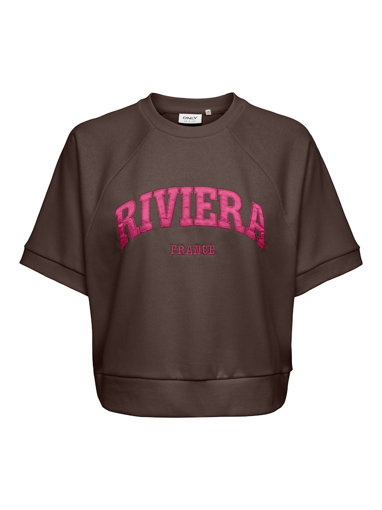 Onldaze S/s Raglan Ub Swt - Bruin Dessin