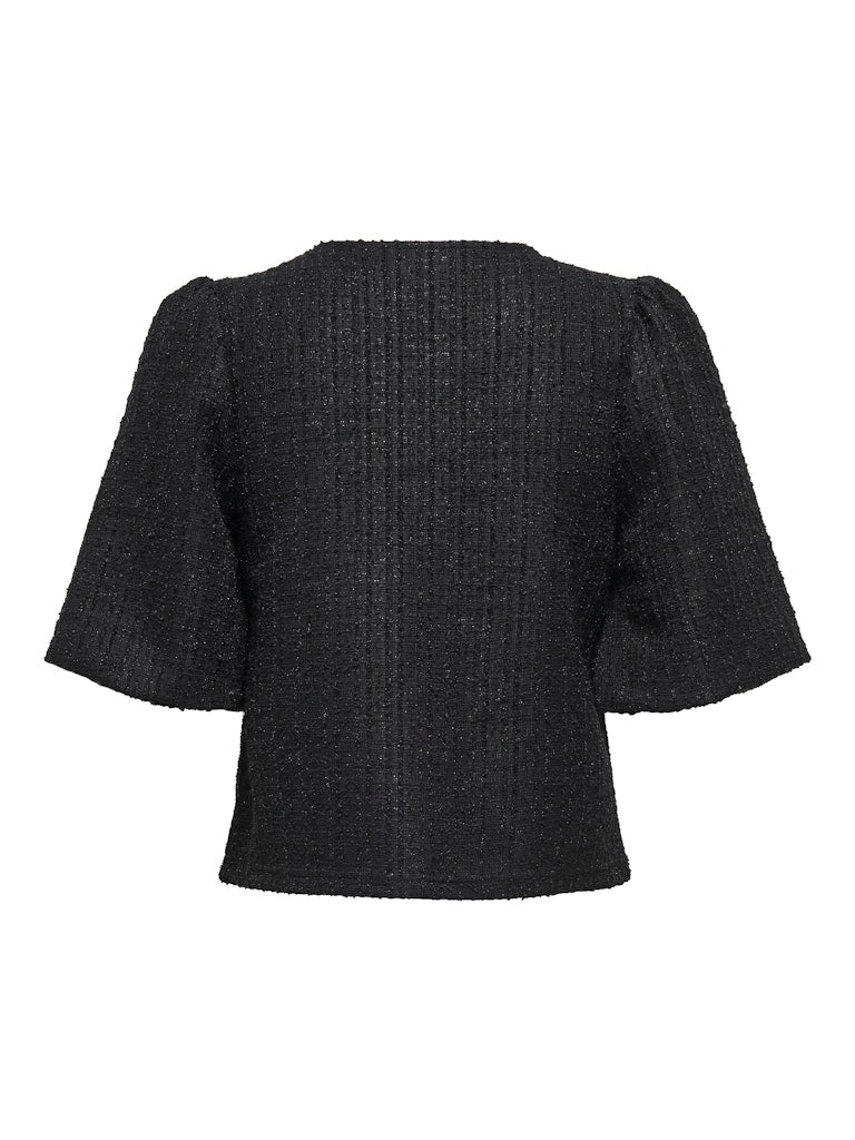 Onlpinja L/s Balloon Cardigan Jrs - Zwart