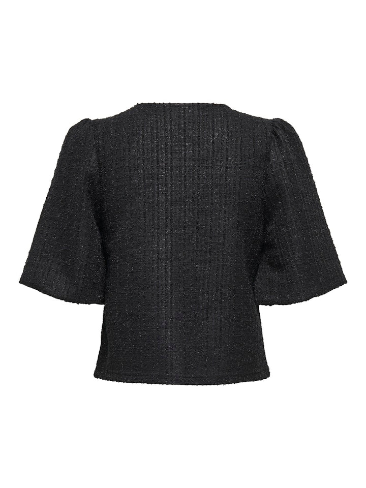 Onlpinja L/s Balloon Cardigan Jrs - Zwart