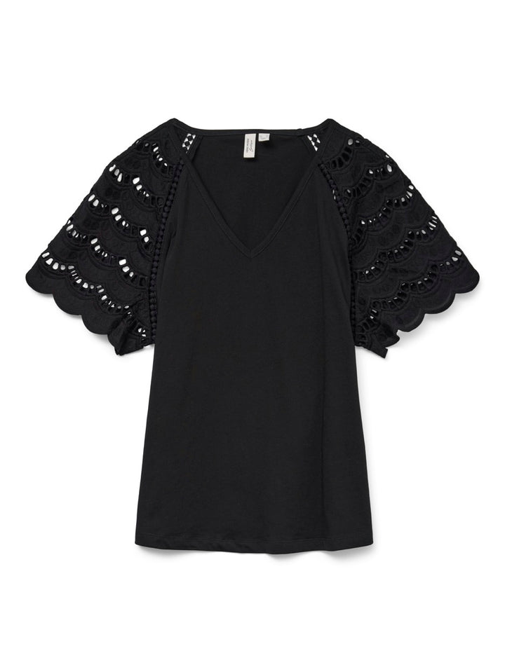 Vmblasy S/s T-shirt Jrs Btq Ga - Zwart