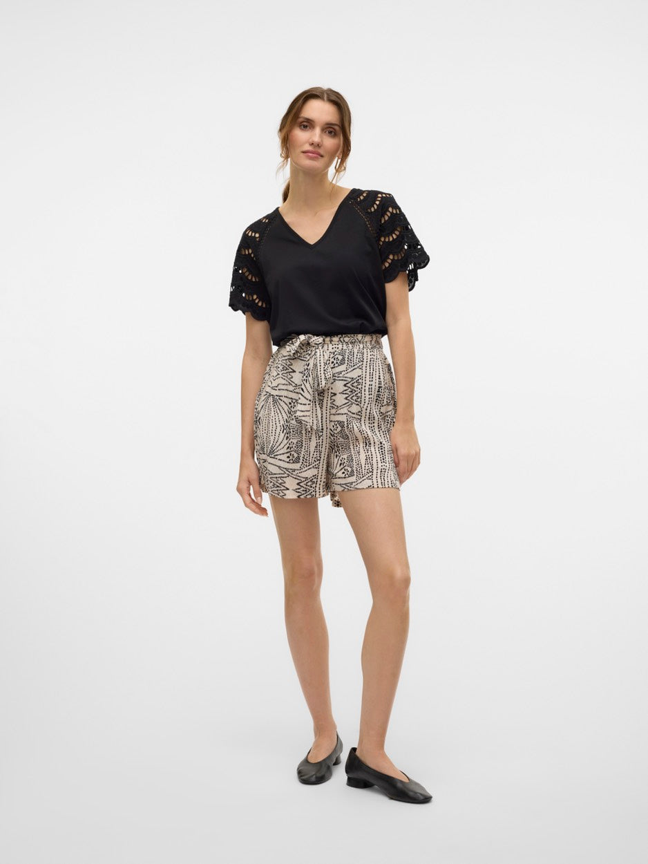 Vmblasy S/s T-shirt Jrs Btq Ga - Zwart