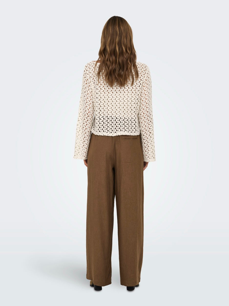 Onllion L/s Top Jrs - Beige