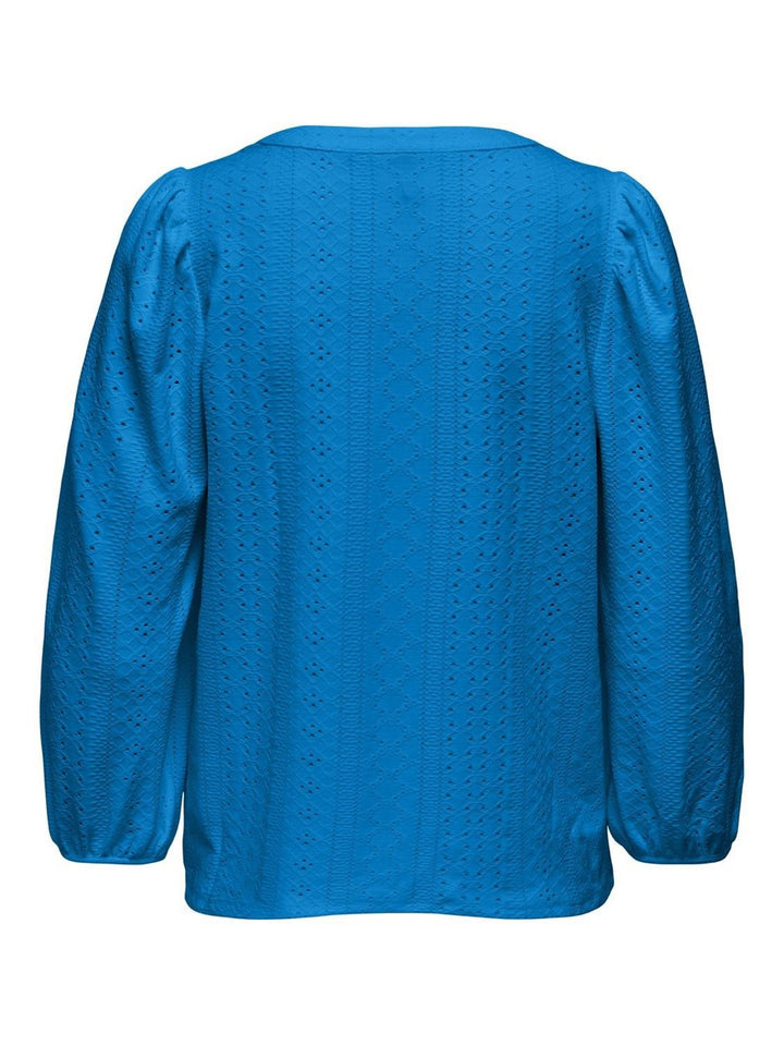 Onlsandra L/s Split Top Jrs - Kobalt