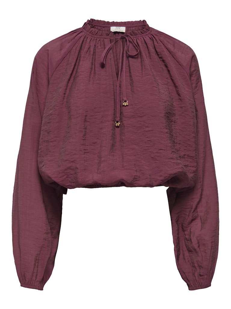 Jdypaige L/s Top Wvn - Steenrood