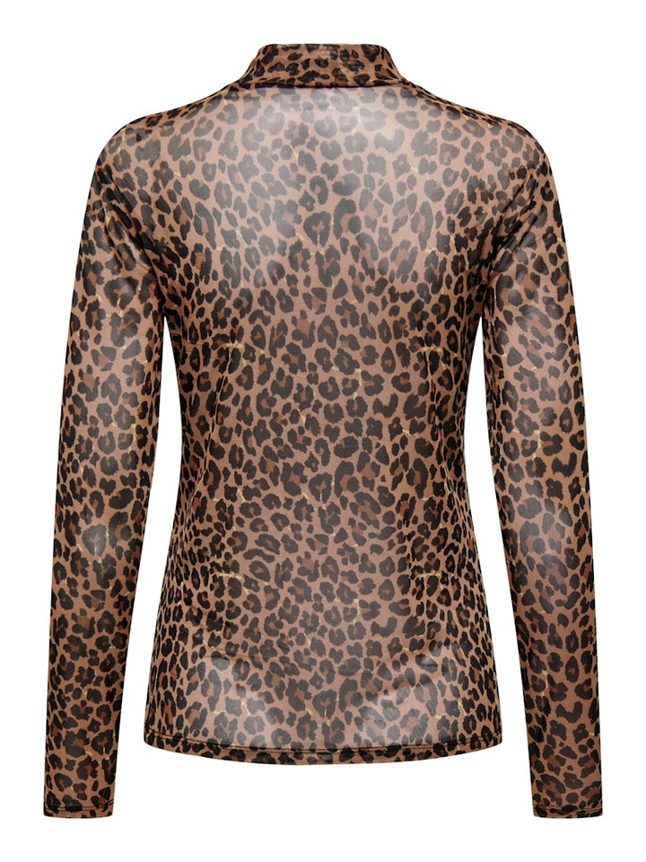 Jdycody L/s Bow Top Wvn - Bruin Dessin