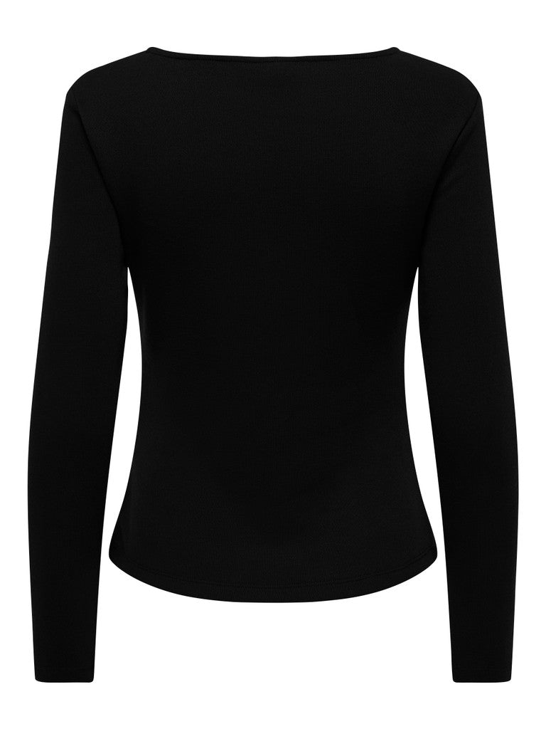 Jdyliva Life L/s O-neck Top Jrs - Zwart