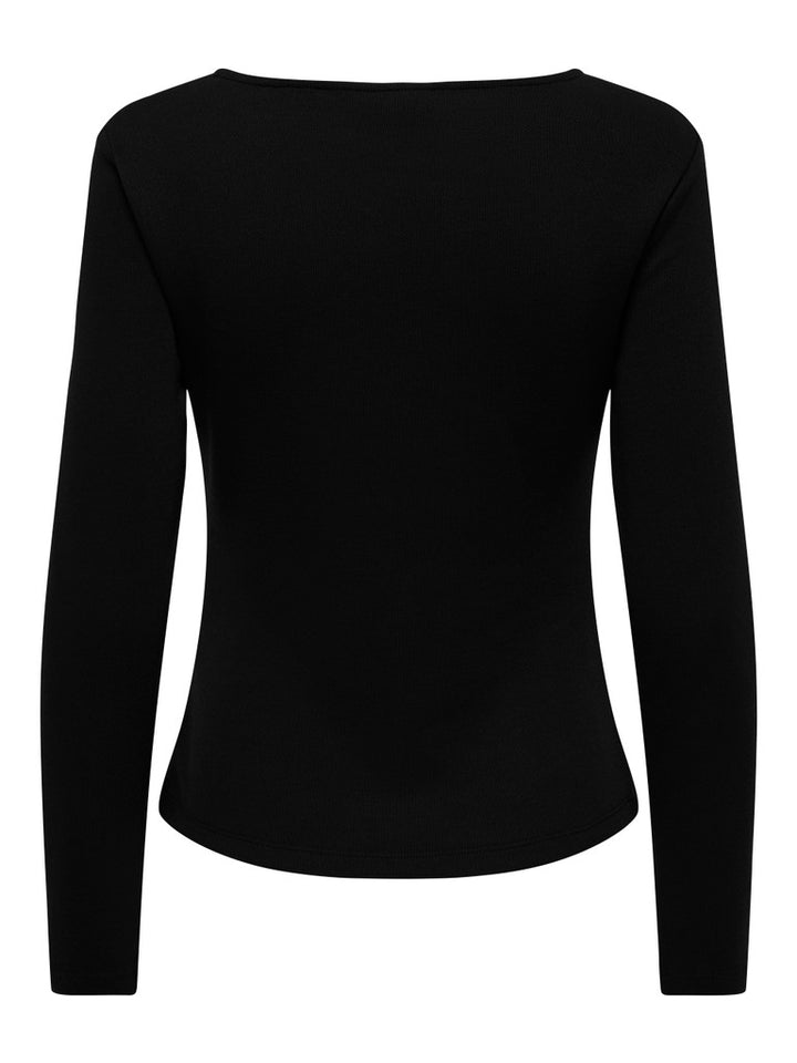 Jdyliva Life L/s O-neck Top Jrs - Zwart