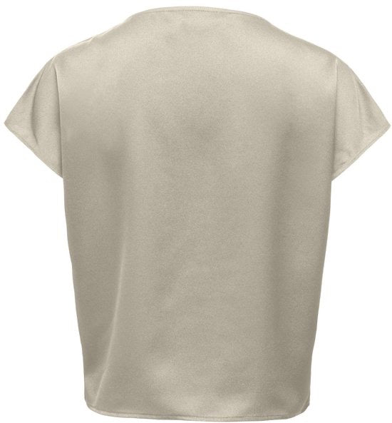 Onlfaraya S/l Button Lace Satin Top Wvn - Grijs Melee