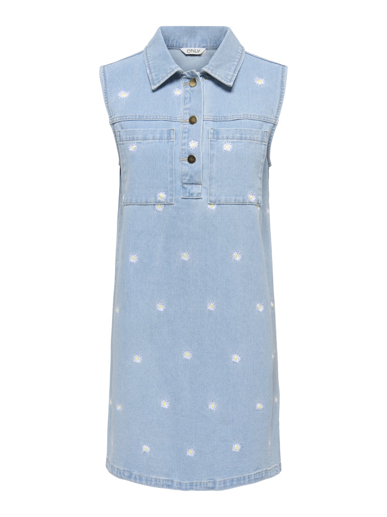 Onldaisy Sl Emb Dnm Dress Gua - Lichtblauw