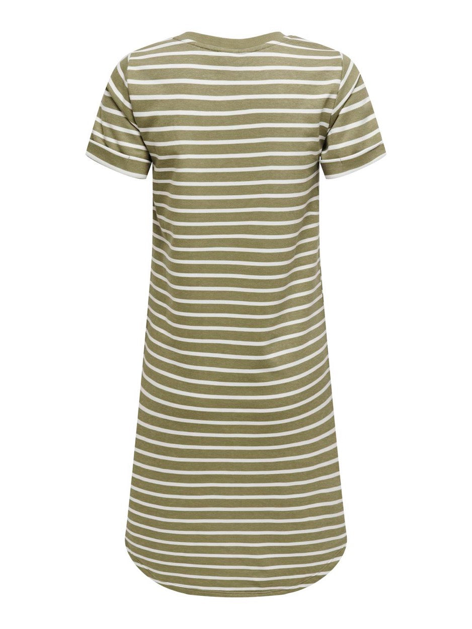 Jdyivy New S/s Aop Sweat Dress Jrs - Groen Dessin