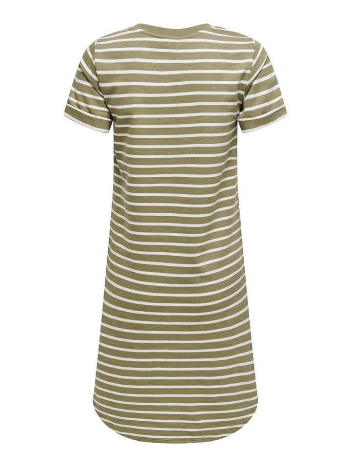 Jdyivy New S/s Aop Sweat Dress Jrs - Groen Dessin