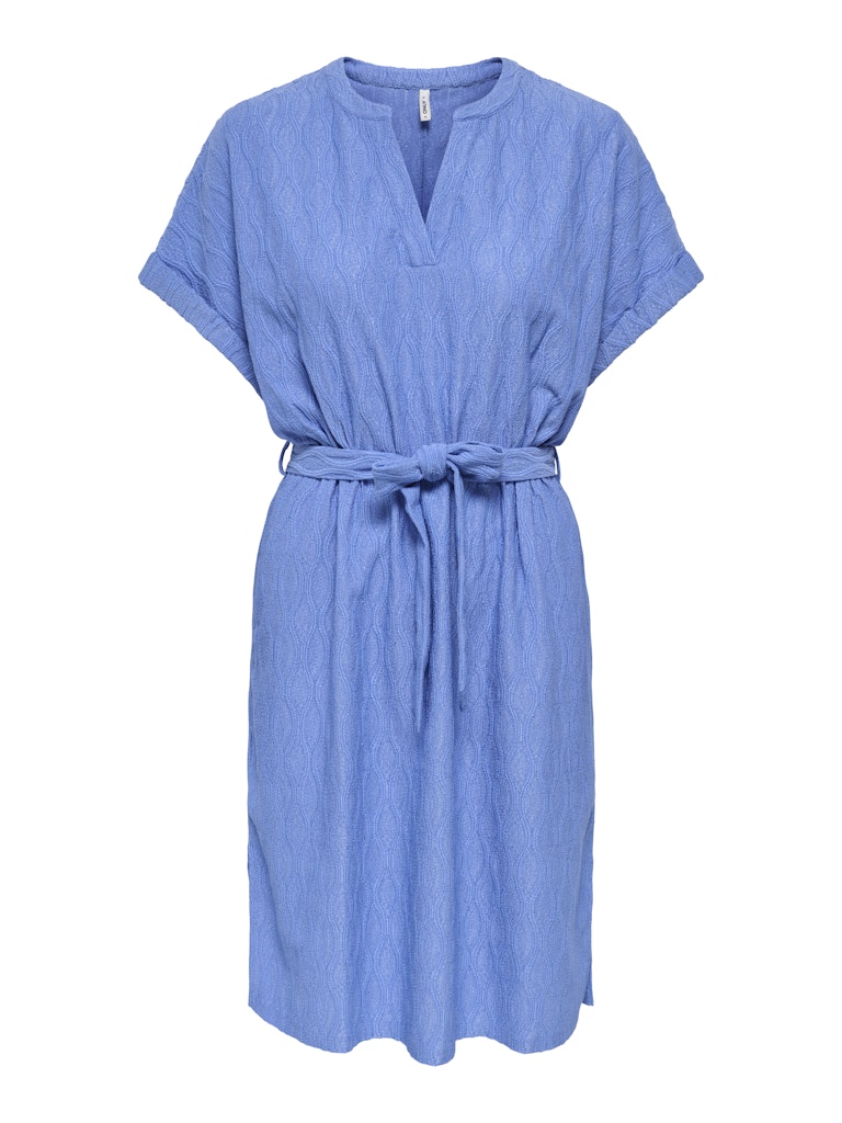 Onldiana S/s V-neck Dress Cs Jrs - Blauw