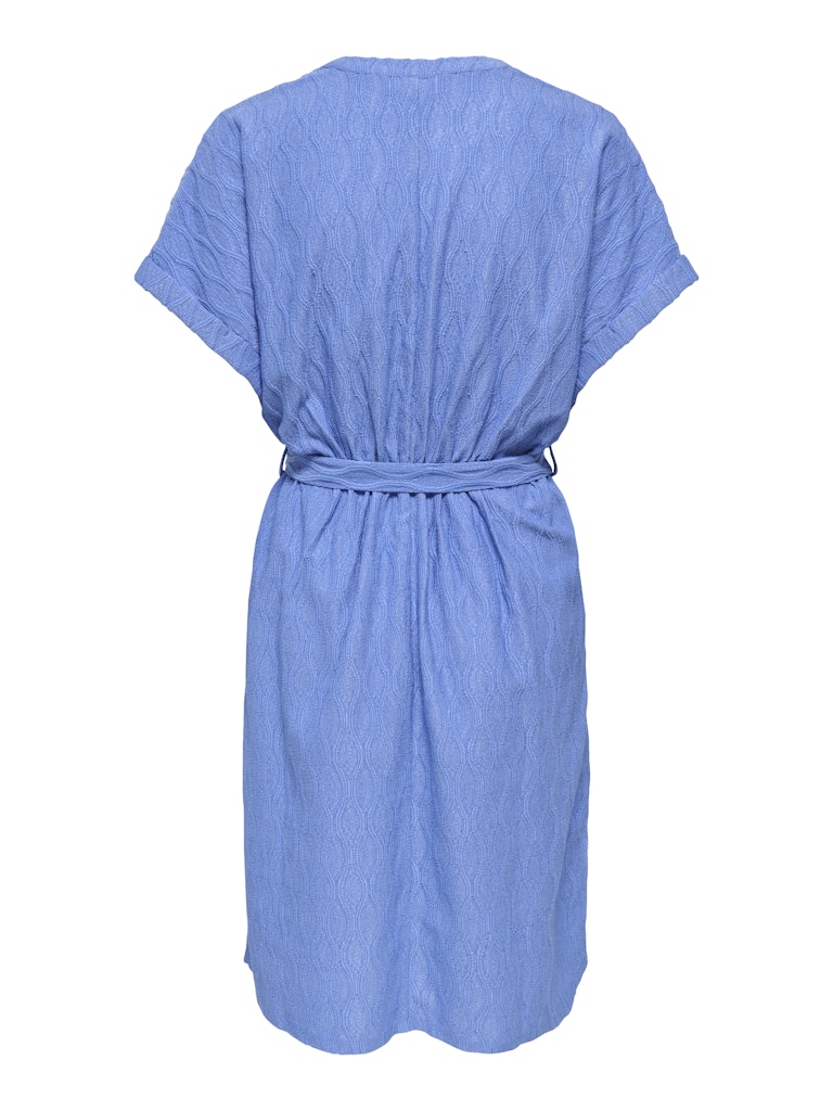 Onldiana S/s V-neck Dress Cs Jrs - Blauw