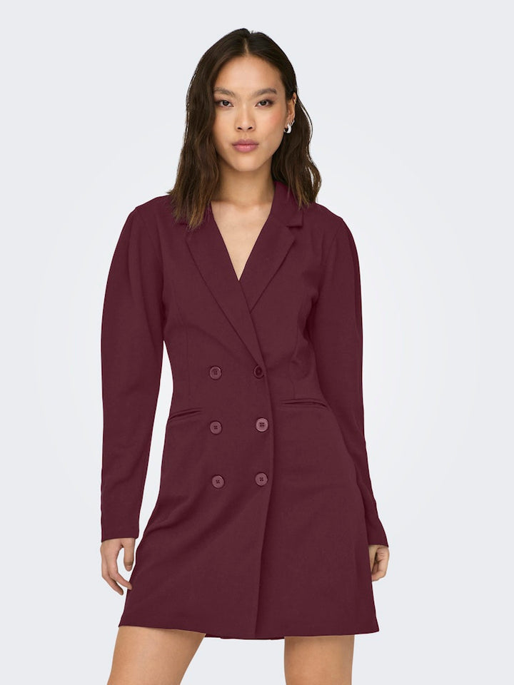 Jdycatia Elsa Ls Blazer Dress - Bordeaux