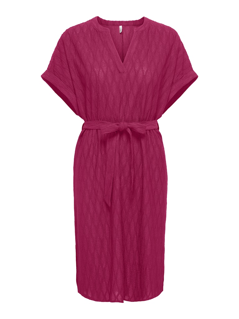 Onldiana S/s V-neck Dress Cs Jrs - Fuchsia