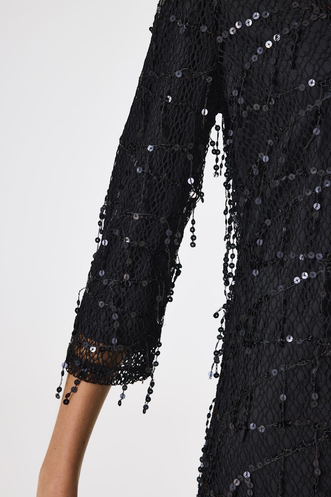 Jurk Pailetten - Zwart