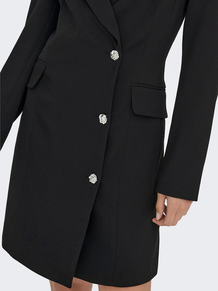 Jdyjanet L/s Blazer Dress Tlr - Zwart