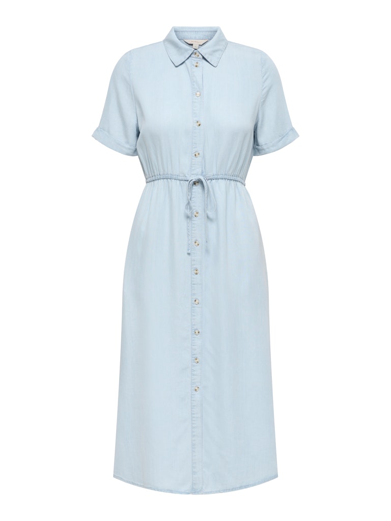Onlcharis Life 2/4 Shirt Dress Wvn Cc - Blue Denim