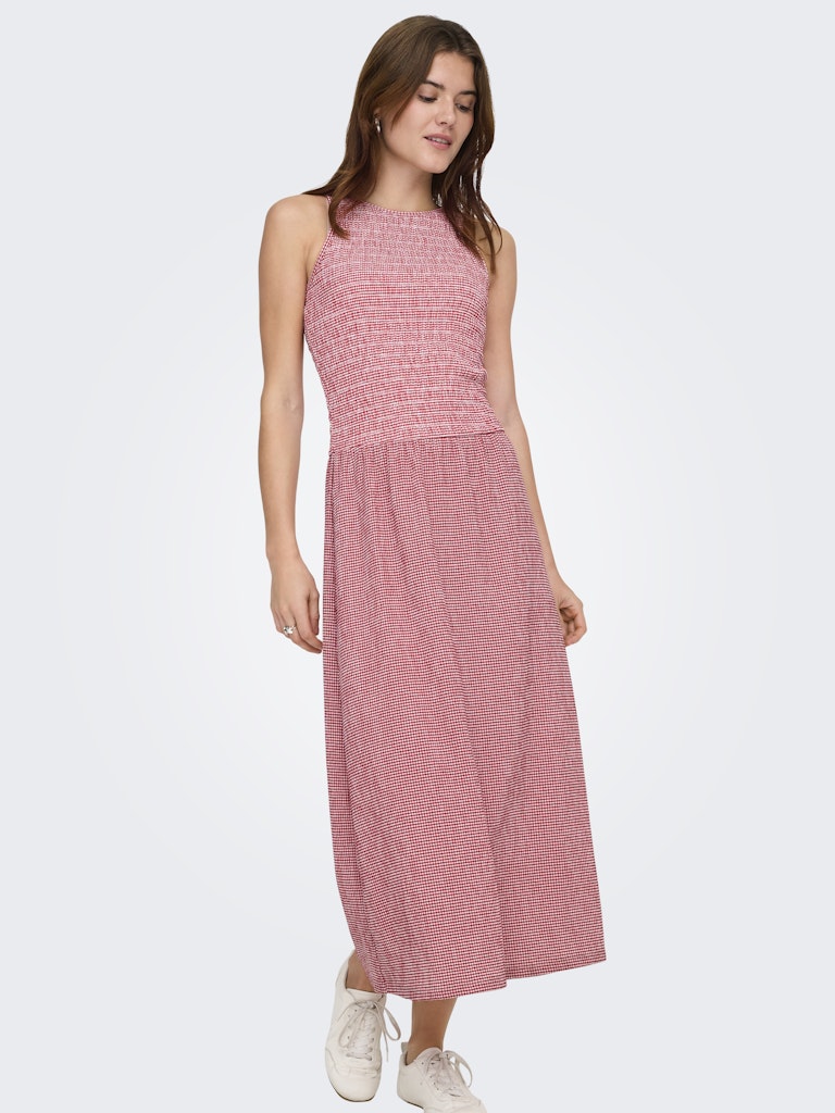 Onlcelle Life S/l Smock Dress Jrs - Rood Dessin