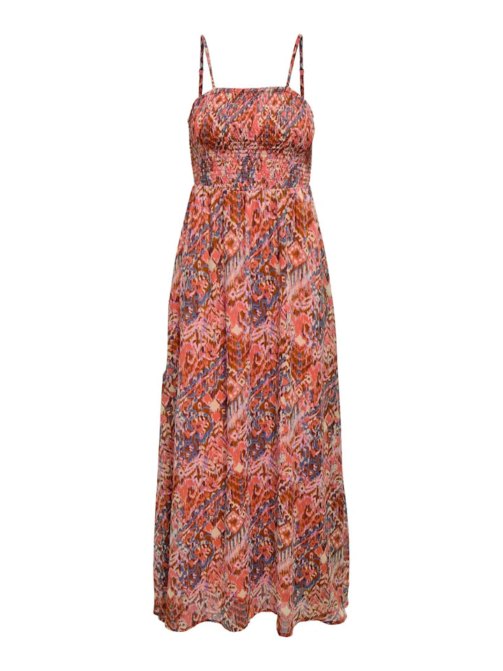 Onlelena Vikki Strap Ank Dress Noos Wvn - Roze Dessin