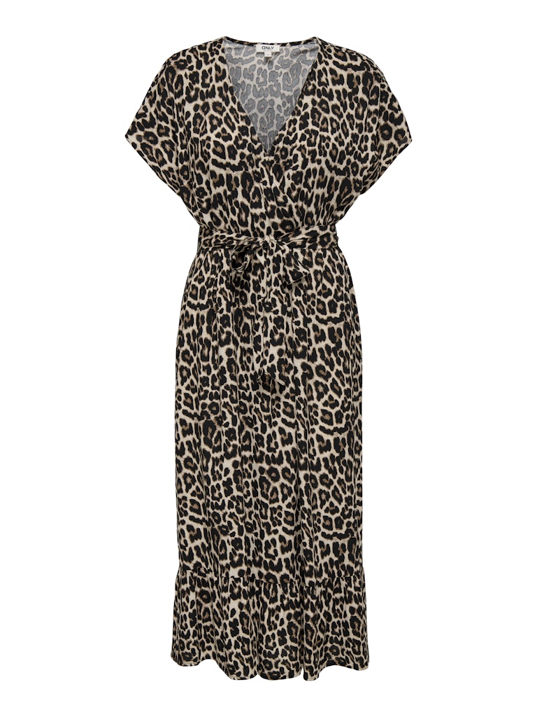 Onlzilla Adele Ss Long Dress Noos Wvn - Bruin Dessin