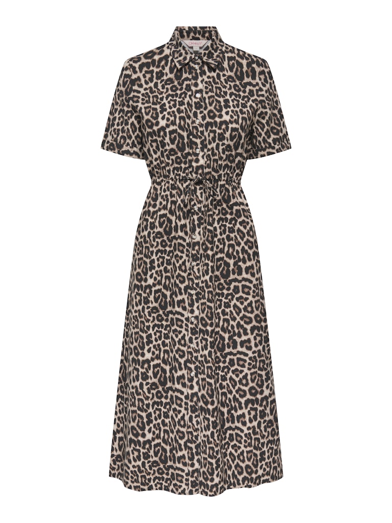 Onlaris Life 2/4 Shirt Dress Wvn Cc - Bruin Dessin