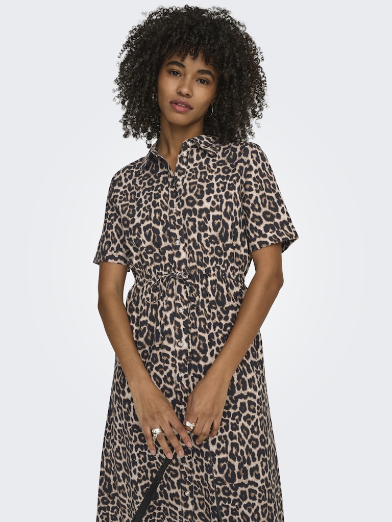 Onlaris Life 2/4 Shirt Dress Wvn Cc - Bruin Dessin