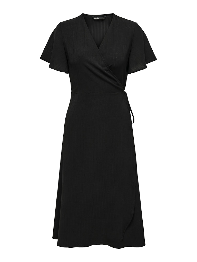 Onlcali Life S/s Wrap Dress Wvn Noos - Zwart