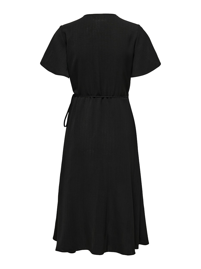Onlcali Life S/s Wrap Dress Wvn Noos - Zwart
