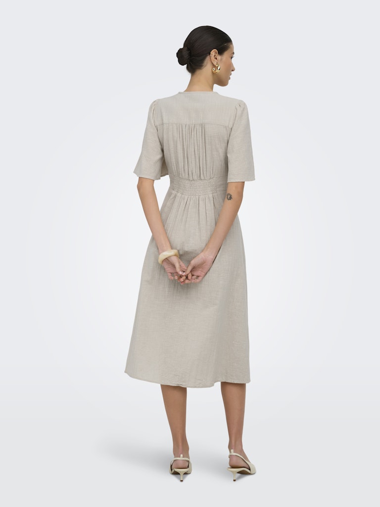 Onltizana 2/4 Midi Dress Wvn Noos - Beige