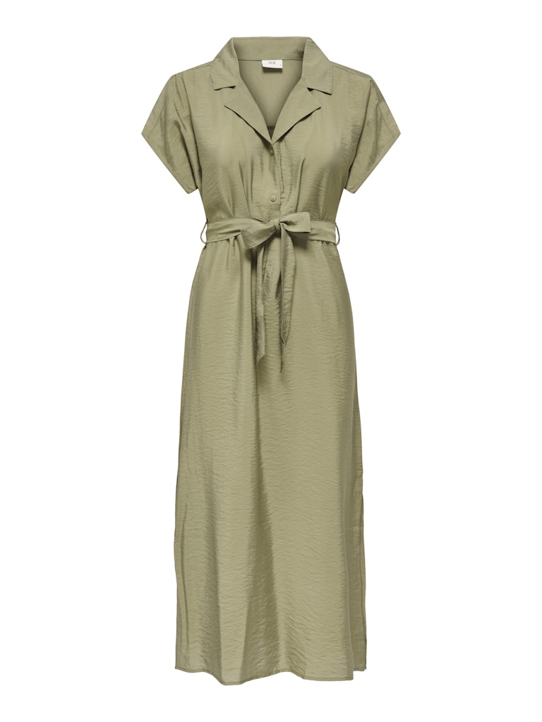 Jdytroya Life S/l Midi Dress Wvn Dia - Army