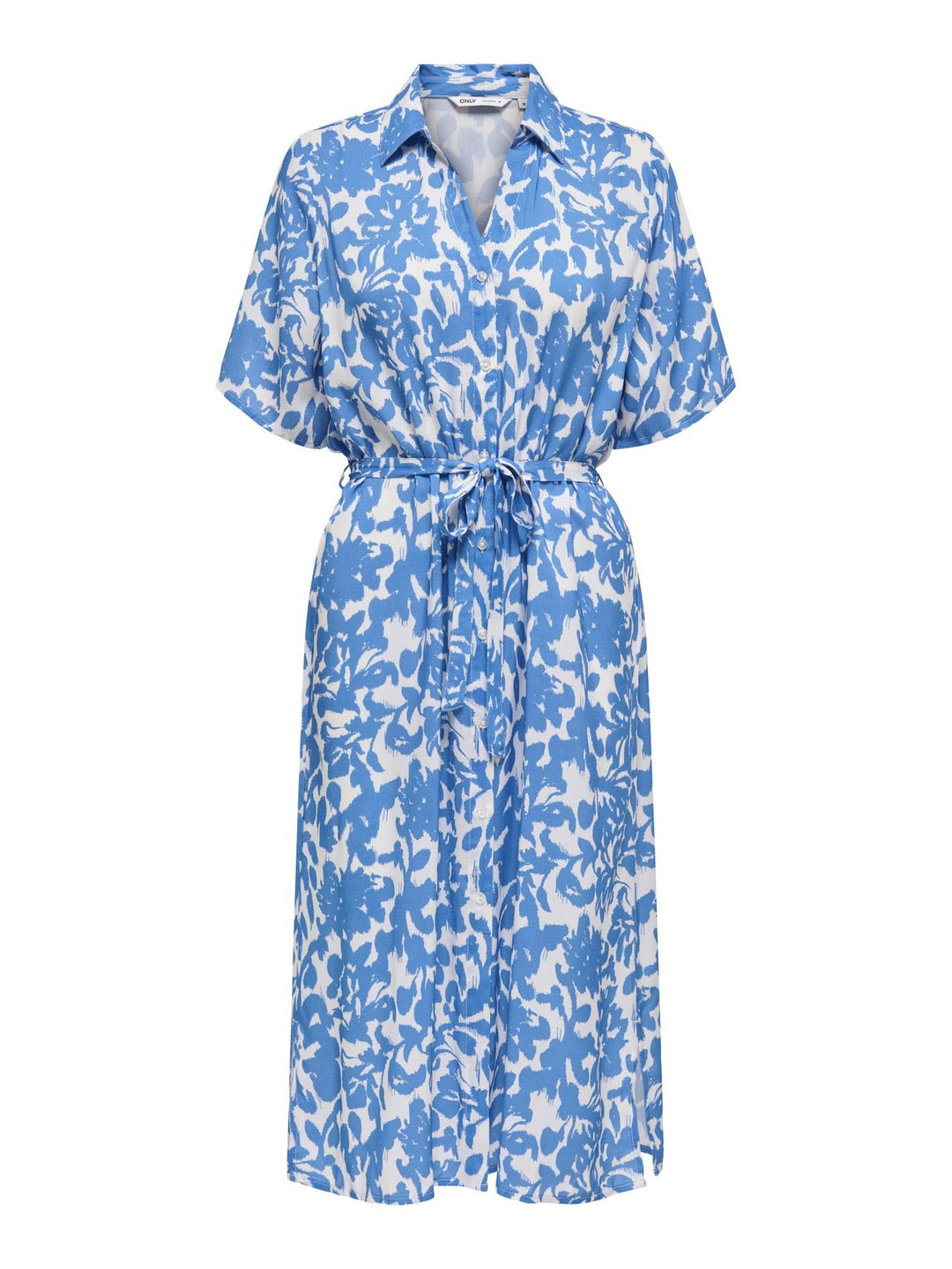 Onlyasmin S/s Shirt Dress Wvn Noos - Blauw Dessin