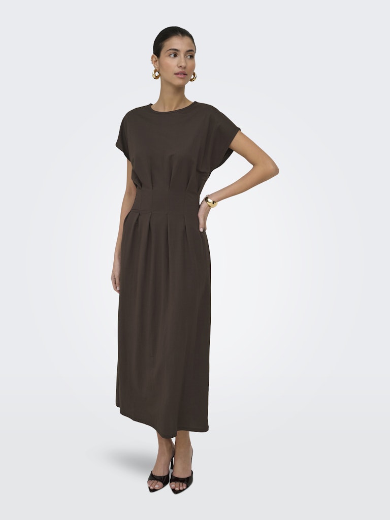 Jdyrebekka Life S/s Midi Dress Jrs - Bruin