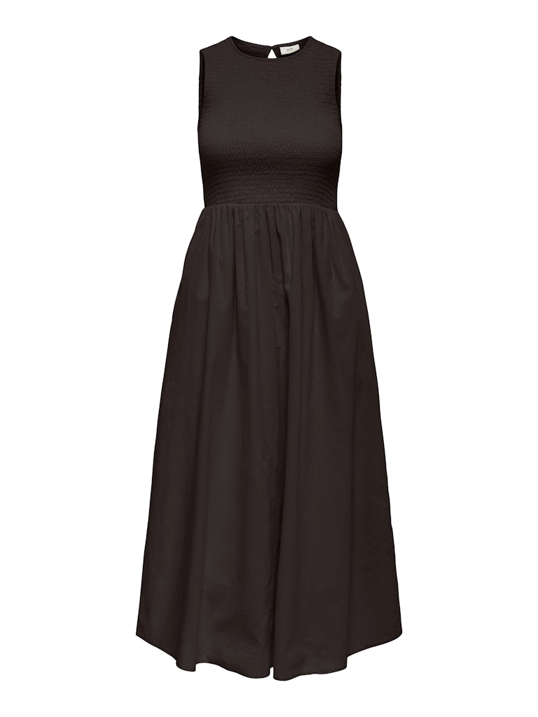 Jdydiego S/l Smock Midi Dress Wvn - Bruin Dessin
