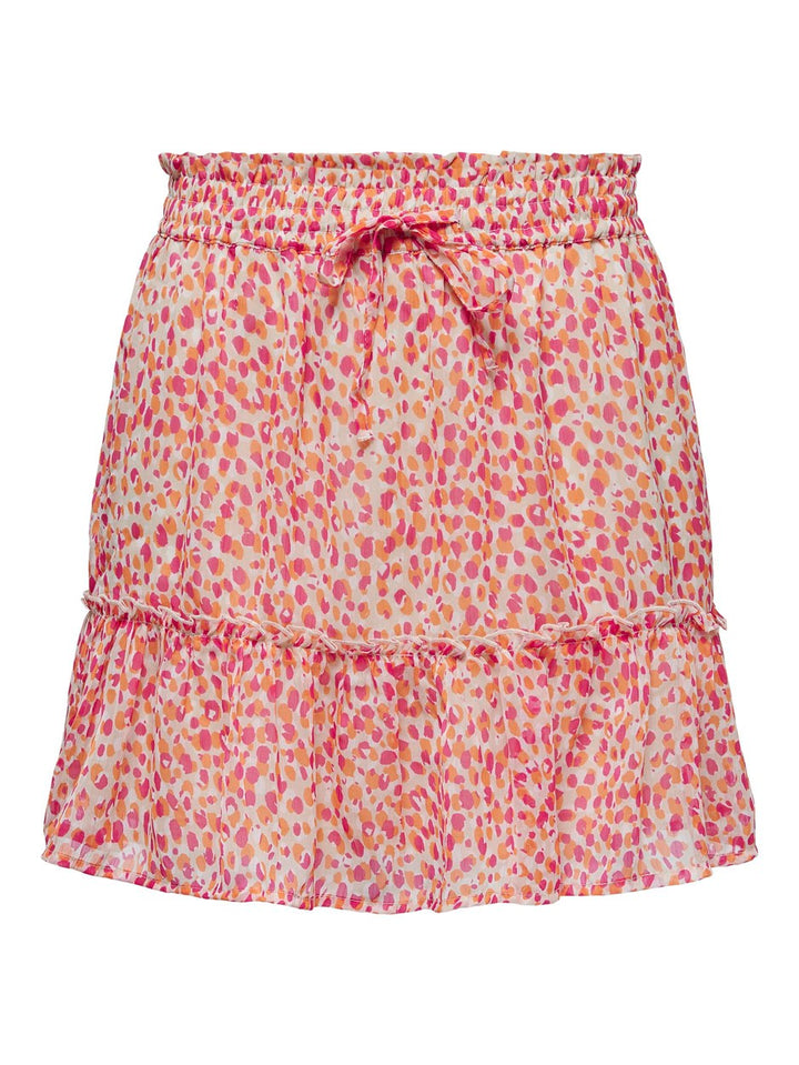 Jdyjenify Life Mw Frill Skirt Wvn - Zand Dessin