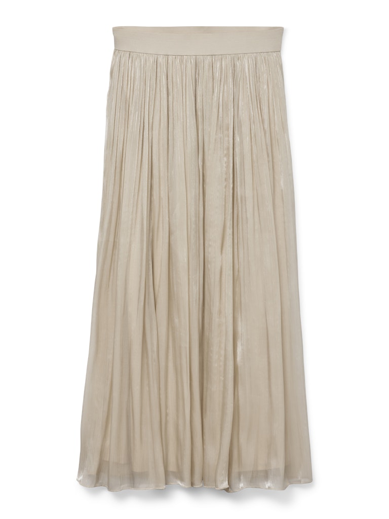Vmvips Nw Ankle Skirt Wvn Ce Ga - Beige