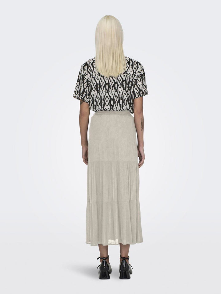 Onlmikka Life Long Skirt Wvn Noos - Beige