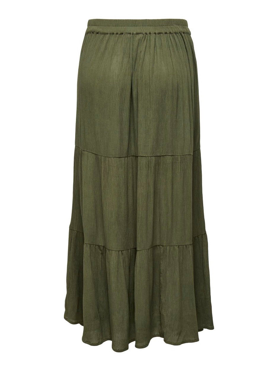 Onlmikka Life Long Skirt Wvn Noos - Army