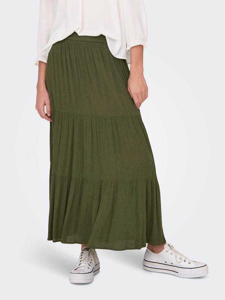 Onlmikka Life Long Skirt Wvn Noos - Army