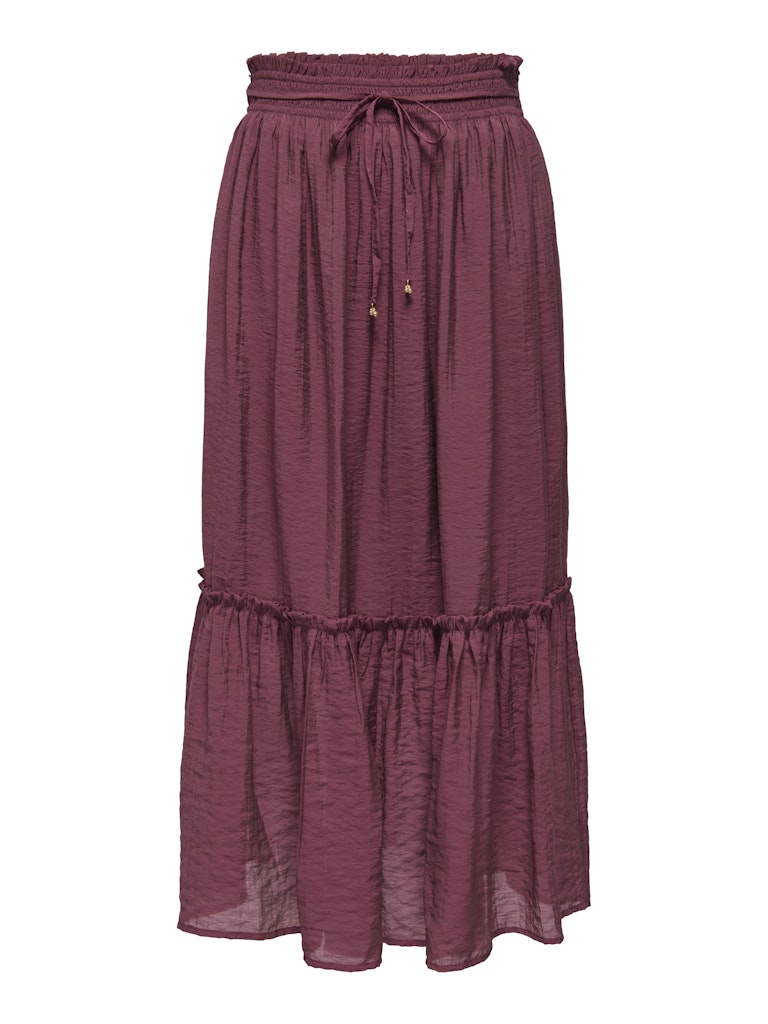 Jdypaige Mw Midi Skirt Wvn - Steenrood