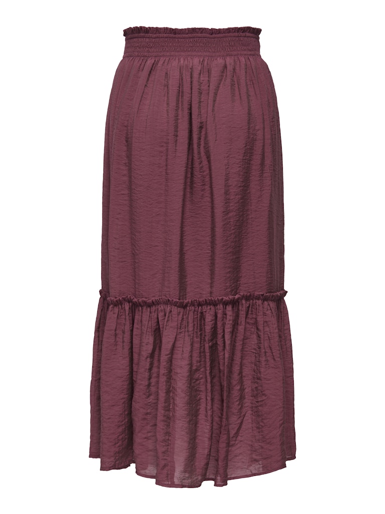 Jdypaige Mw Midi Skirt Wvn - Steenrood