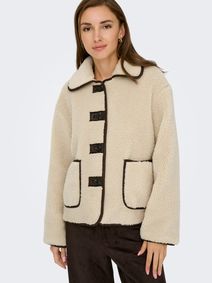 Jdynoella Life Teddy Jacket Otw Noos - Beige