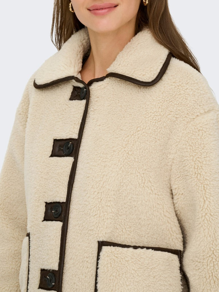 Jdynoella Life Teddy Jacket Otw Noos - Beige
