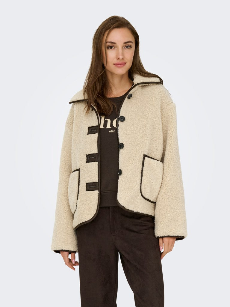 Jdynoella Life Teddy Jacket Otw Noos - Beige