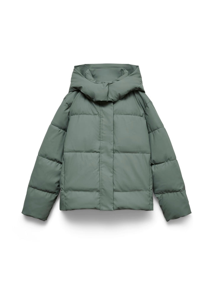 Vmgretakylie Short Coated Jacket Noos - Olijf