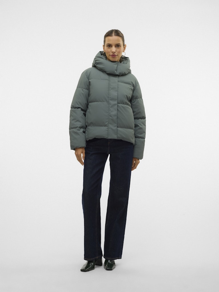 Vmgretakylie Short Coated Jacket Noos - Olijf