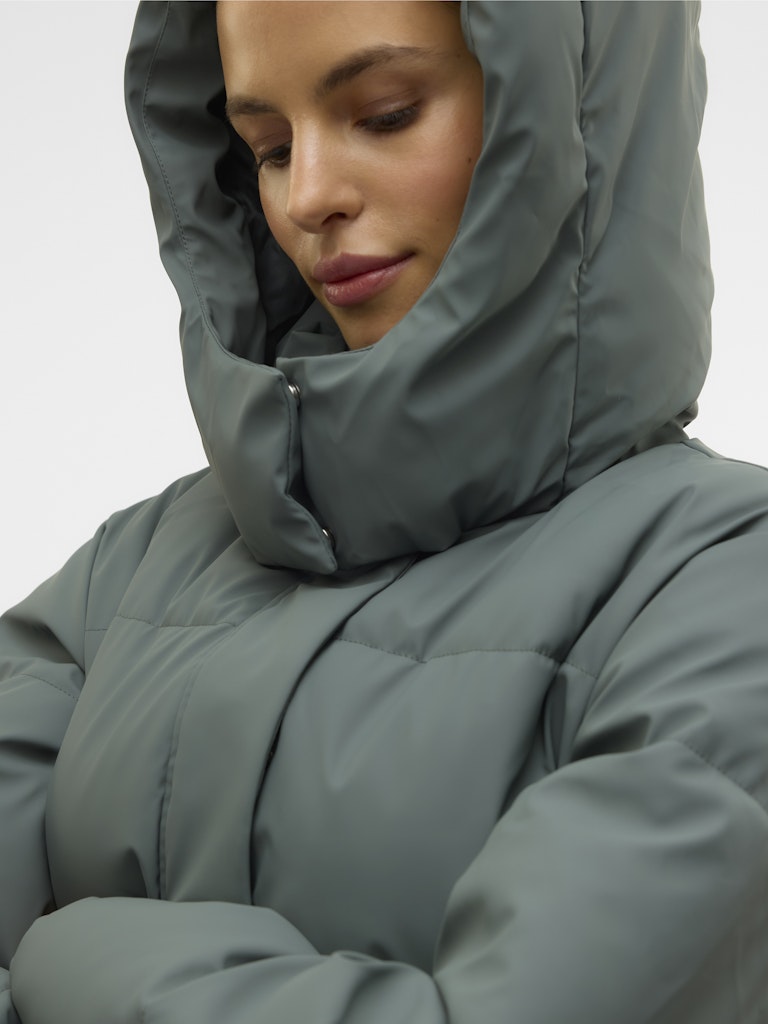 Vmgretakylie Short Coated Jacket Noos - Olijf