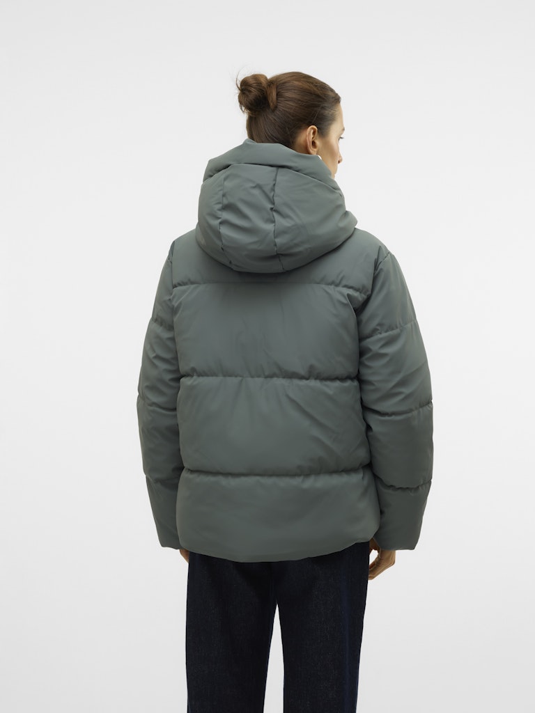 Vmgretakylie Short Coated Jacket Noos - Olijf