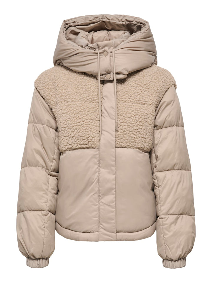 Onlagnes Life Teddy Mix Puffer Cs Otw - Taupe